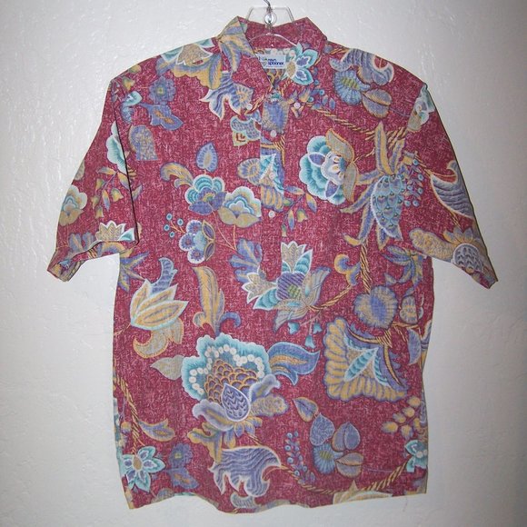 VINTAGE REYN SPOONER HAWAIIAN FLORAL SHIRT S3437 - Picture 10 of 11